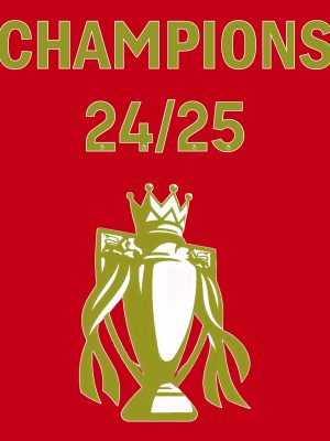 Liverpool Premier League Champions 2024/25 sticker (print on t-shirt/jersey)