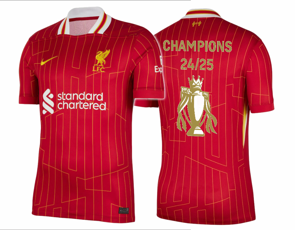 Liverpool Home Football Jersey 2024/25 (Premier League Champions)