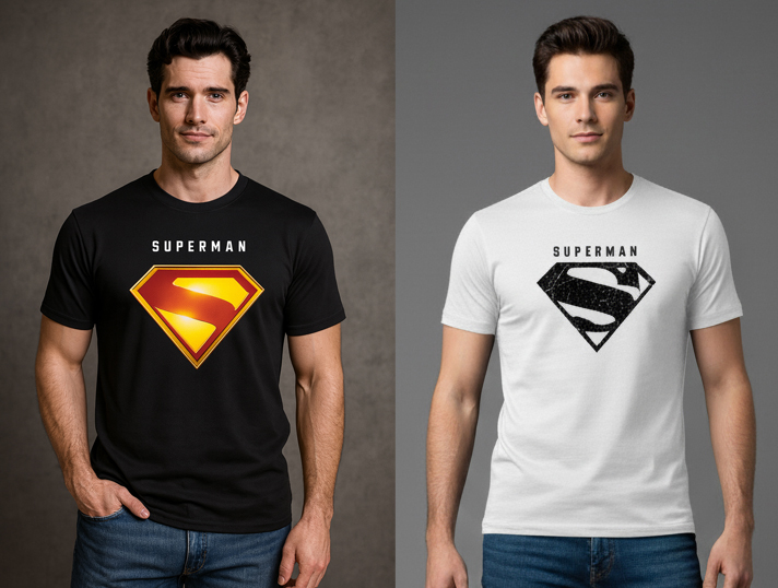 Superman 2025 Movie - 100% Cotton Print T-shirt (Adults & Kids size)