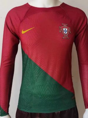Portugal Home Football Jersey (World Cup 2022) - Long Sleeve