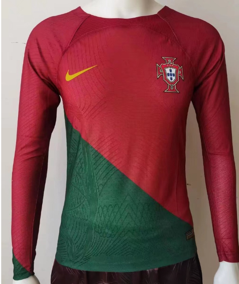 Portugal Home Football Jersey (World Cup 2022) - Long Sleeve