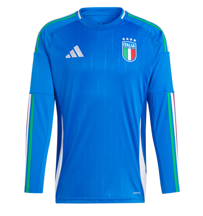 Italy Home Football Jersey (EuroCup 2024) - Long Sleeve