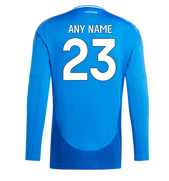 Italy Home Football Jersey (EuroCup 2024) - Long Sleeve - Image 2