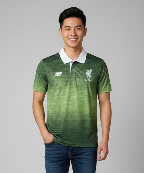 Liverpool Premium Fabric Unisex Polo T-Shirt (Shade Green Color)