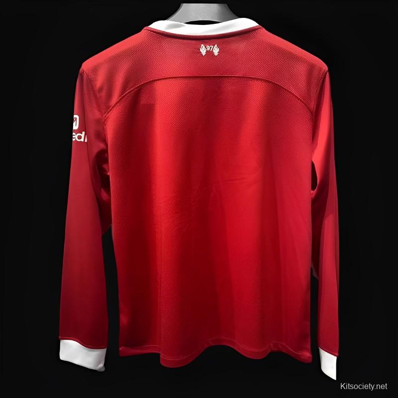 Liverpool Home Football Jersey 2023/24 (Long Sleeve) - Image 2