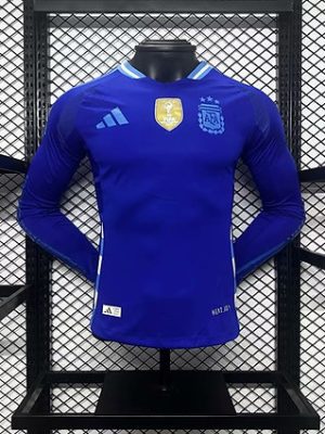 Argentina Away Football Jersey (Copa America 2024) - Long Sleeve