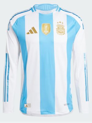 Argentina Home Football Jersey (Copa America 2024) - Long Sleeve