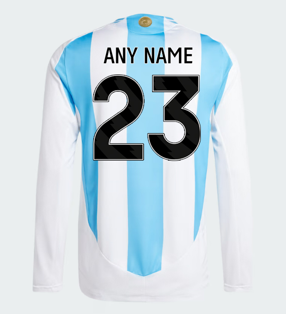 Argentina Home Football Jersey (Copa America 2024) - Long Sleeve - Image 3