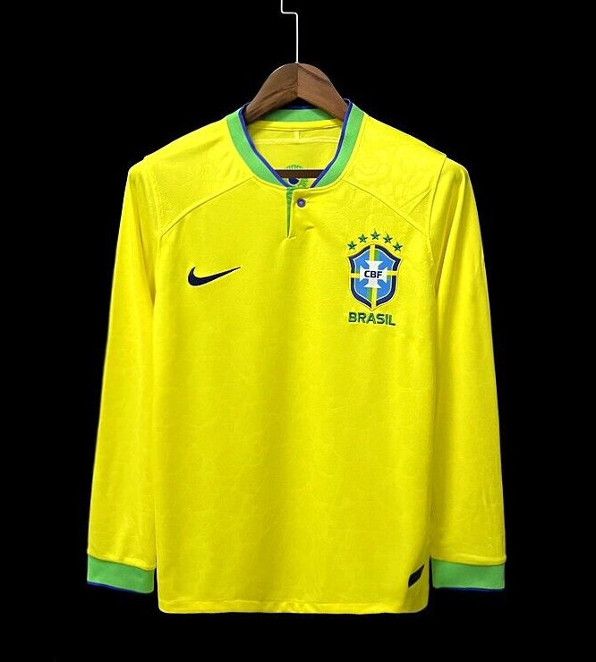 Brazil Home Football Jersey (Copa America 2024) - Long Sleeve